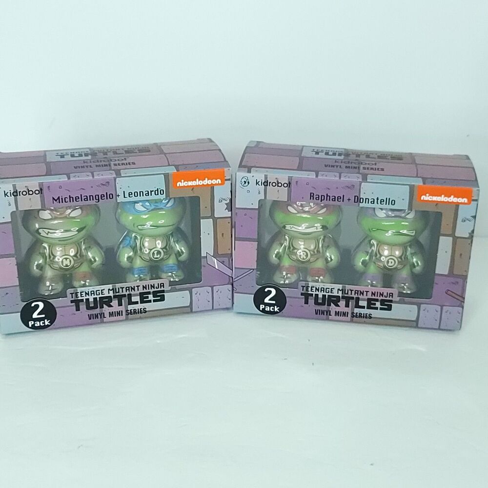 Teenage Mutant Ninja TURTLES Raphael Donatello Leonardo Michaelangelo Box Rip